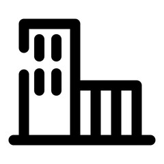building dashed line icon