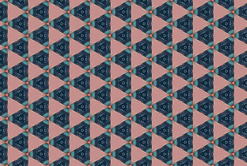 Seamless Digital Perspective Geometric Shape Interior Symmetric Decoration Art Texture Design Graphic Fabric Textile Endless Tile Wallpaper Cloth Background Template Luxury Fashion Visual Pattern.