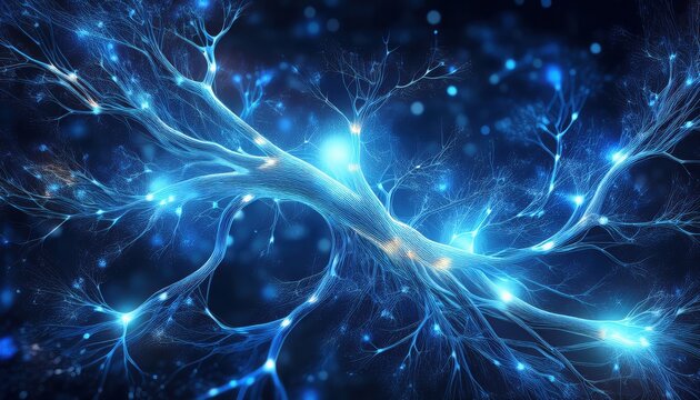 Neural Network: A captivating visualization of a neural network, radiating with luminous energy and intricate connections, embodying the complex elegance of intelligence and innovation.