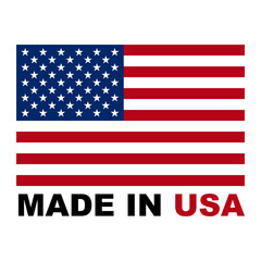 Made in the USA icons. Made in USA stamp