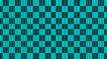 Pattern background with two colour combination square box | Texture background | Line angular vector geometric shape for fabric, garments, poster, decoration, wall mate with cyan-teal colour 