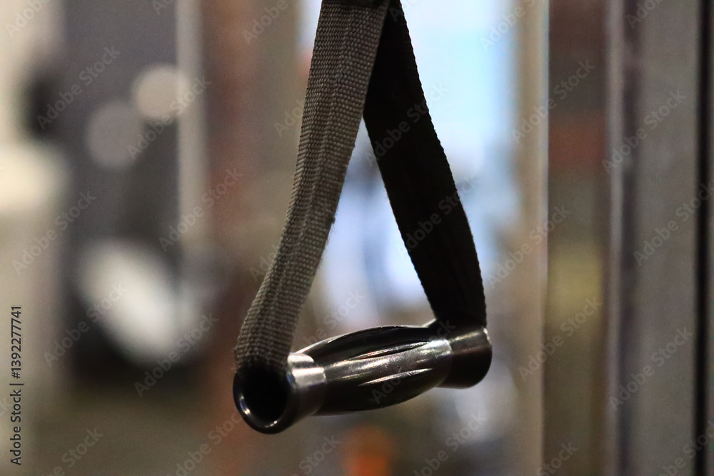Poster a close-up view of a luggage bag's handle, suitable for use in travel or transportation-related cont