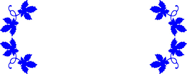 Thin botanical line frame for soft romantic invitations or cards isolated on a Transparent or White Background