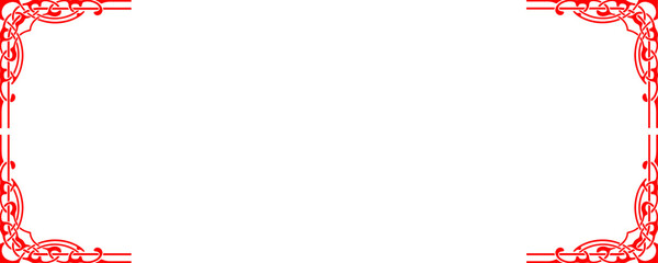 Floral corner frame set for wedding design, cards, and luxury decor isolated on a Transparent or White Background