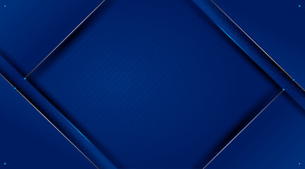 Presentation background with square shape | Creative design with line, light pattern for corporate, banner greeting, decoration, brochure, template | Abstract modern design with navy-blue colour