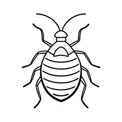 bug line art vector