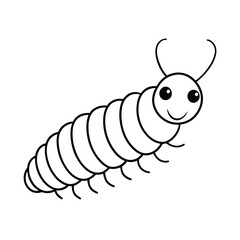 caterpillar line art