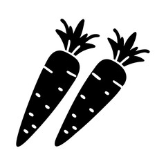baby carrots icon, baby carrots line art - simple line art of baby carrots, perfect for baby carrots logos and icons