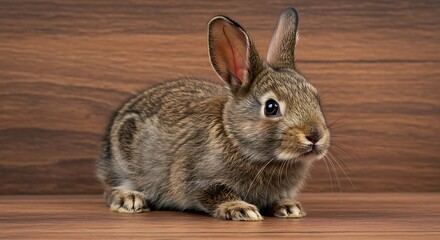 Obraz premium Whispers Of The Woods A Gentle Gaze Brown Eyed Wonder Woodland Companion Silent Observer Little One Listens Earthy Hues Humble Beauty Quiet Strength Forest Spirit AI Generated