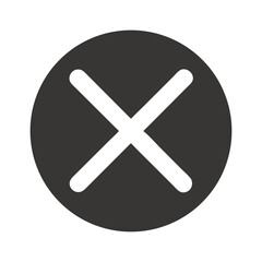 Fototapeta premium Cross Mark for Cancel or Close Icon Design