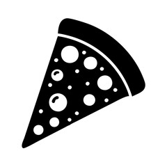 cheese pizza icon, cheese pizza line art - simple line art of cheese pizza, perfect for cheese pizza logos and icons
