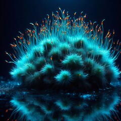 Cyan Fire Moss &ndash; A moss that flickers like flame but glows blu