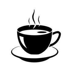 cup of coffee icon, cup of coffee line art - simple line art of cup of coffee, perfect for cup of coffee logos and icons