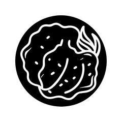 fermented kimchi icon, fermented kimchi line art - simple line art of fermented kimchi, perfect for fermented kimchi logos and icons