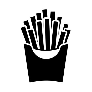 recommend clip art: french fries icon, french fries line art - simple line art of french fries, perfect for french fries logos and icons