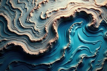 Fluid, swirling stone surface, polished effect, photo, swirl