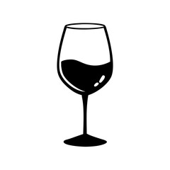 glass of ros icon, glass of ros line art - simple line art of glass of ros, perfect for glass of ros logos and icons