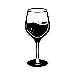 glass of ros icon, glass of ros line art - simple line art of glass of ros, perfect for glass of ros logos and icons