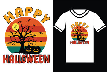 happy halloween t shirt design