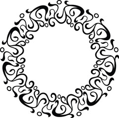 Collection of round vintage frames