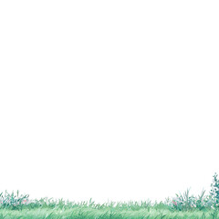 Obraz premium A vibrant green field with a variety of wildflowers scattered throughout, showcasing a natural and serene landscape perfect for nature-themed projects.