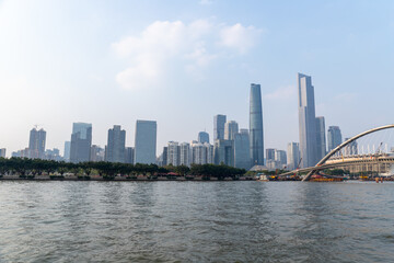Obraz premium Pearl River architecture in Guangzhou, Guangdong Province, China