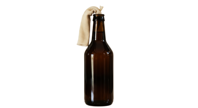 Isolated Molotov Cocktail on White Background
