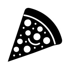 pepperoni pizza icon, pepperoni pizza line art - simple line art of pepperoni pizza, perfect for pepperoni pizza logos and icons