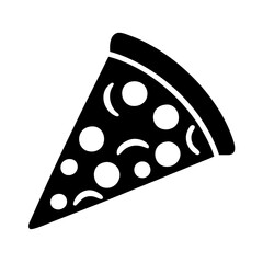 pizza slice icon, pizza slice line art - simple line art of pizza slice, perfect for pizza slice logos and icons