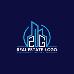 ZG Real Estate and Construction Logo Design