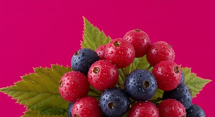 Crimson & Cobalt: A Berry Jewel AI Generated