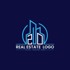 ZO Real Estate and Construction Logo Design