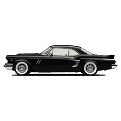 cool classic car illustration design