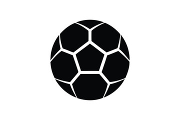 Fototapeta premium soccer ball, icon, silhouette, 