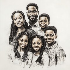 Portrait of a Family of excellence in splendor beyond compare with grace in style.........