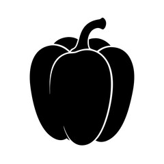 yellow bell pepper icon, yellow bell pepper line art - simple line art of yellow bell pepper, perfect for yellow bell pepper logos and icons