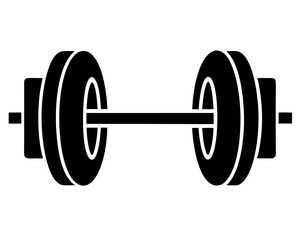 Barbell Silhouette Vector & Gym Fitness SVG Design