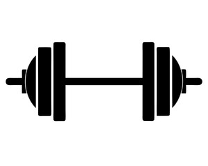 Barbell Silhouette Vector & Gym Fitness SVG Design