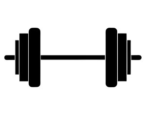 Barbell Silhouette Vector & Gym Fitness SVG Design