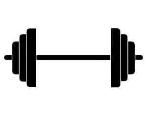 Barbell Silhouette Vector & Gym Fitness SVG Design