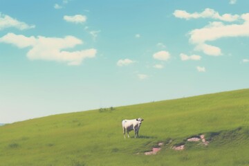 Obraz premium Farm grassland landscape livestock.