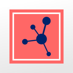 Chemistry icon art, vector, illustration, and flat design.