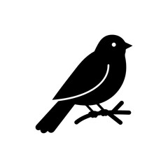 Obraz premium Minimal Bird on Branch with Visible Feet