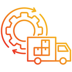 Supply Chain Management Icon