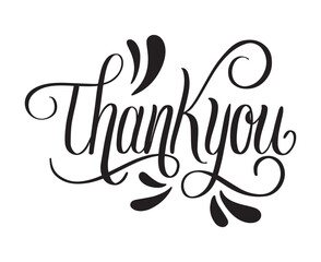 Set thank you lettering 