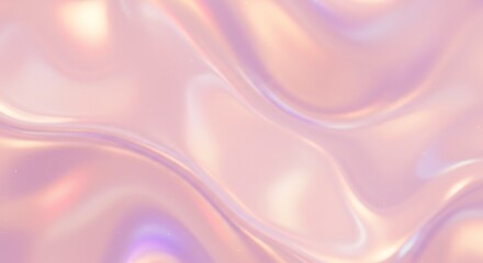 Obraz premium Iridescence: A 3D Render of Shimmering Silk AI Generated