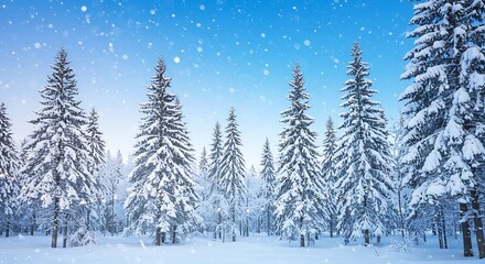 Naklejka premium Winter's Embrace AI Generated