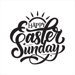 easter sunday silhouette vector art