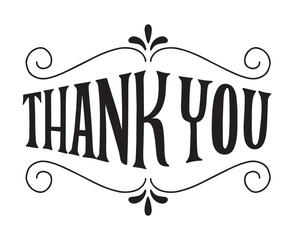 Set thank you lettering 