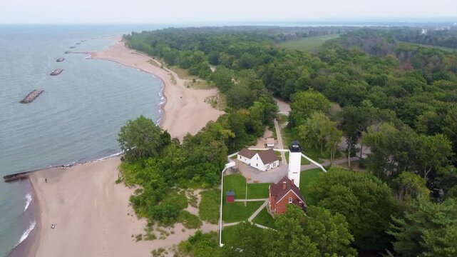 Presque Isle from a drone&rsquo;s perspective&mdash;soaring over the sandy beaches, the endless blue of Lake Erie, and the lush forests that make this park so unique.